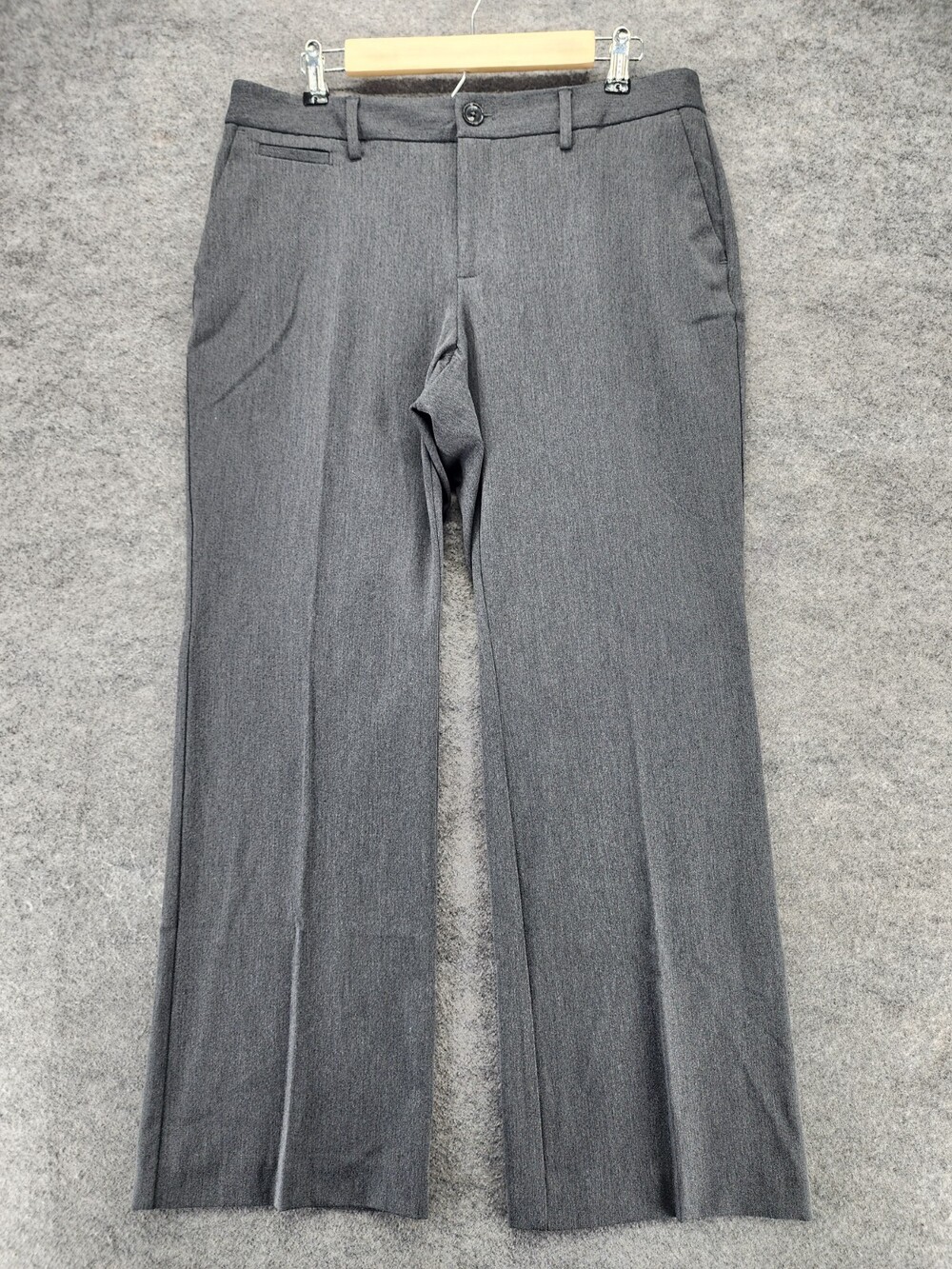 Eddie Bauer Pants Womens Petite 12 Curvy Fit Gray Mid Rise 34x30"